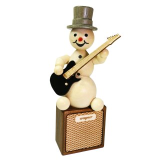 Musicista pupazzo di neve "chitarra elettrica