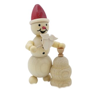 Sneeuwpop "als de kerstman