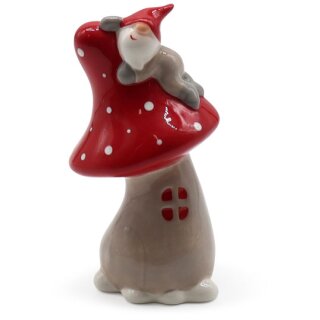 Mushroom with gnome