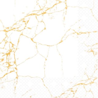 Serviette - Royal Marble white