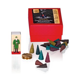 Gift box \Colorful Giants\ with brass bowl matches