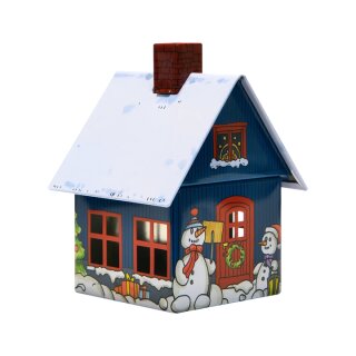 Smoking house with integrated incense candle holder Christmas Eve