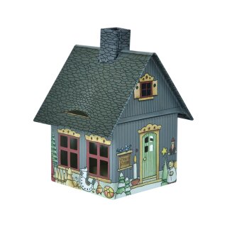 Smoking house with integrated incense candle holder Toymaker