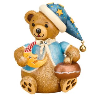 Original Hubrig folk art teddy bears with heart - Reiselust Erzgebirge