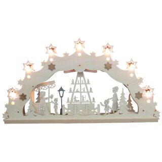 Arch of lights - Christmas market, 55 cm, Original Erzgebirge