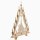 Trojúhelník světel - kostel Seiffen, 47cm, originál Krušné hory