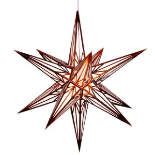Haßlauer star interior, white with copper pattern